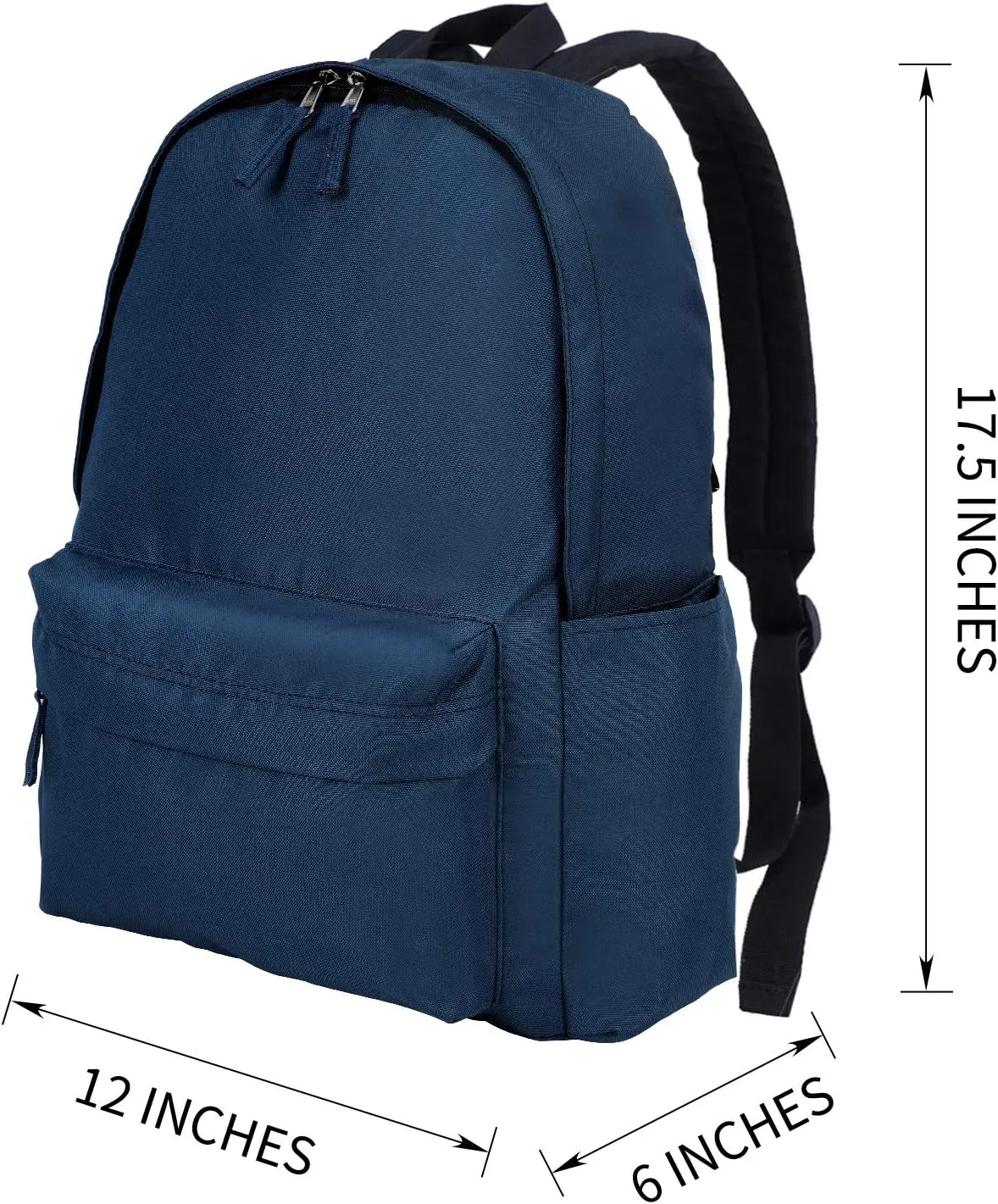 Vorspack Backpack for Men and Women - Basic Bookbag Casual Daypack Backpacks for College Work Travel
