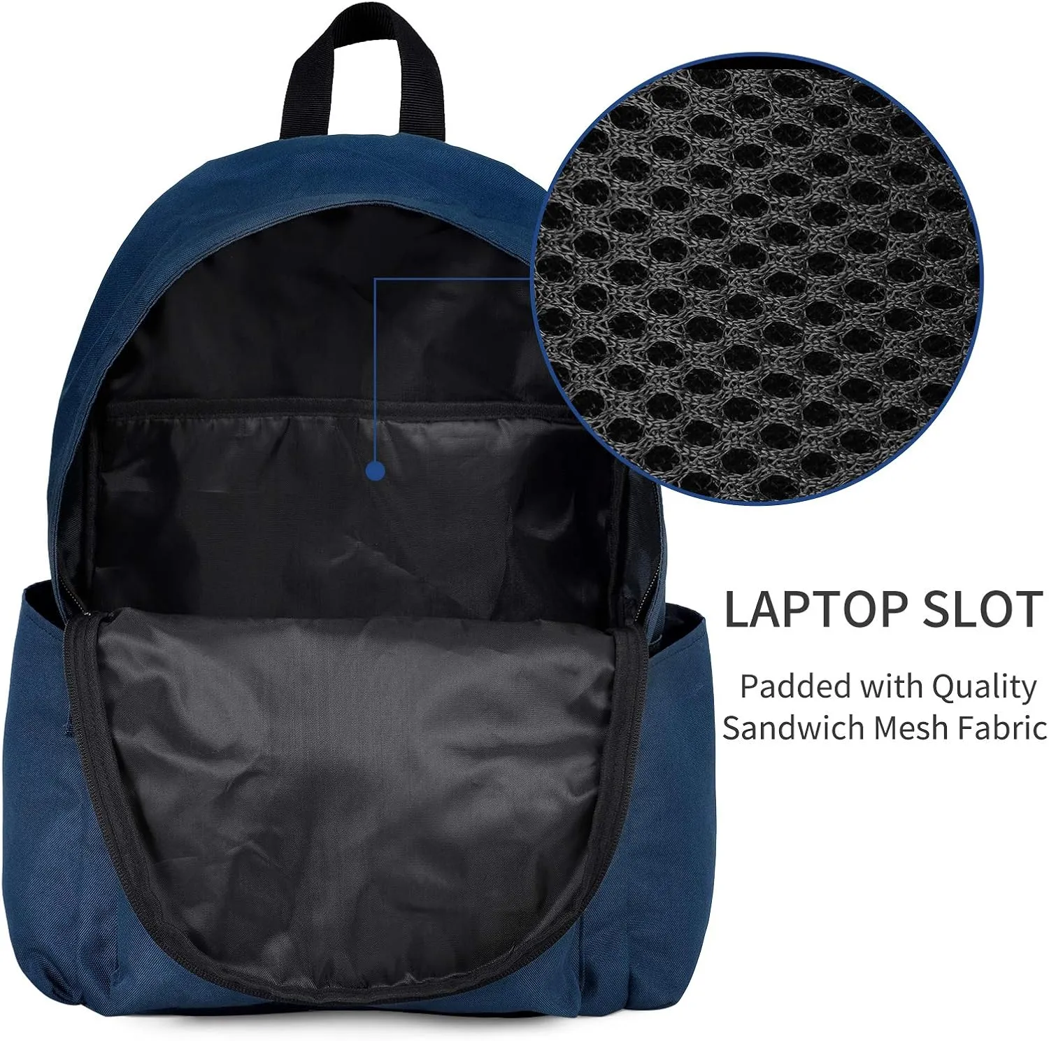 Vorspack Backpack for Men and Women - Basic Bookbag Casual Daypack Backpacks for College Work Travel