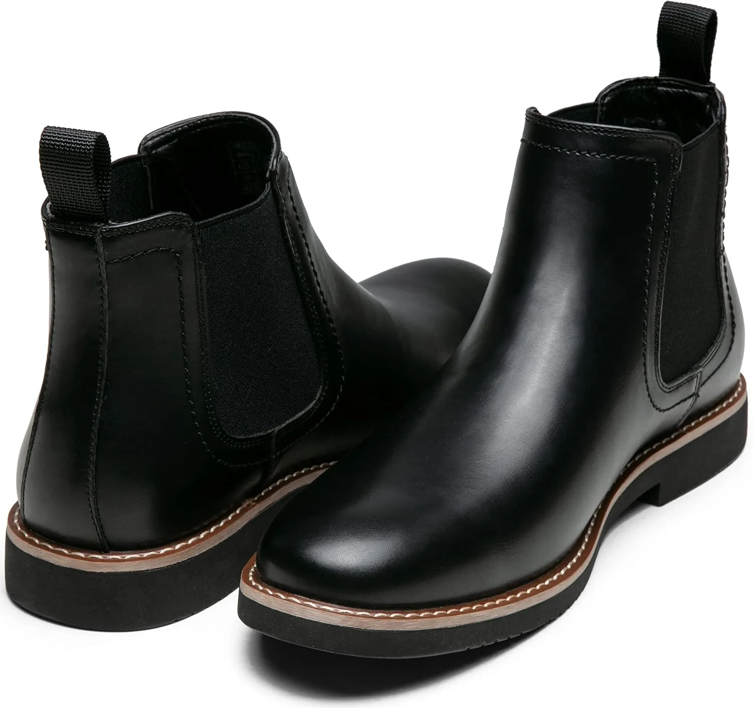 Vostey Chelsea Boots Men Casual Dress Boots Black Ankle Classic Slip on Boots for Men