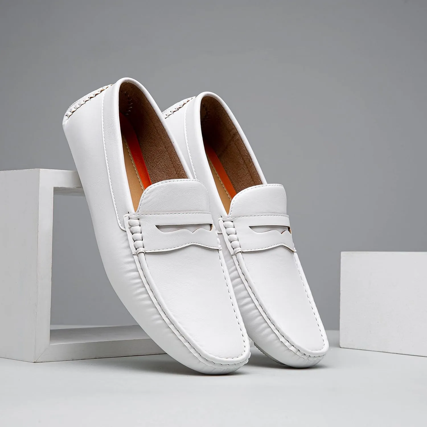 Vostey Men's Loafers Slip on Shoes Loafers Driving Loafers Casual Penny Loafers for Men