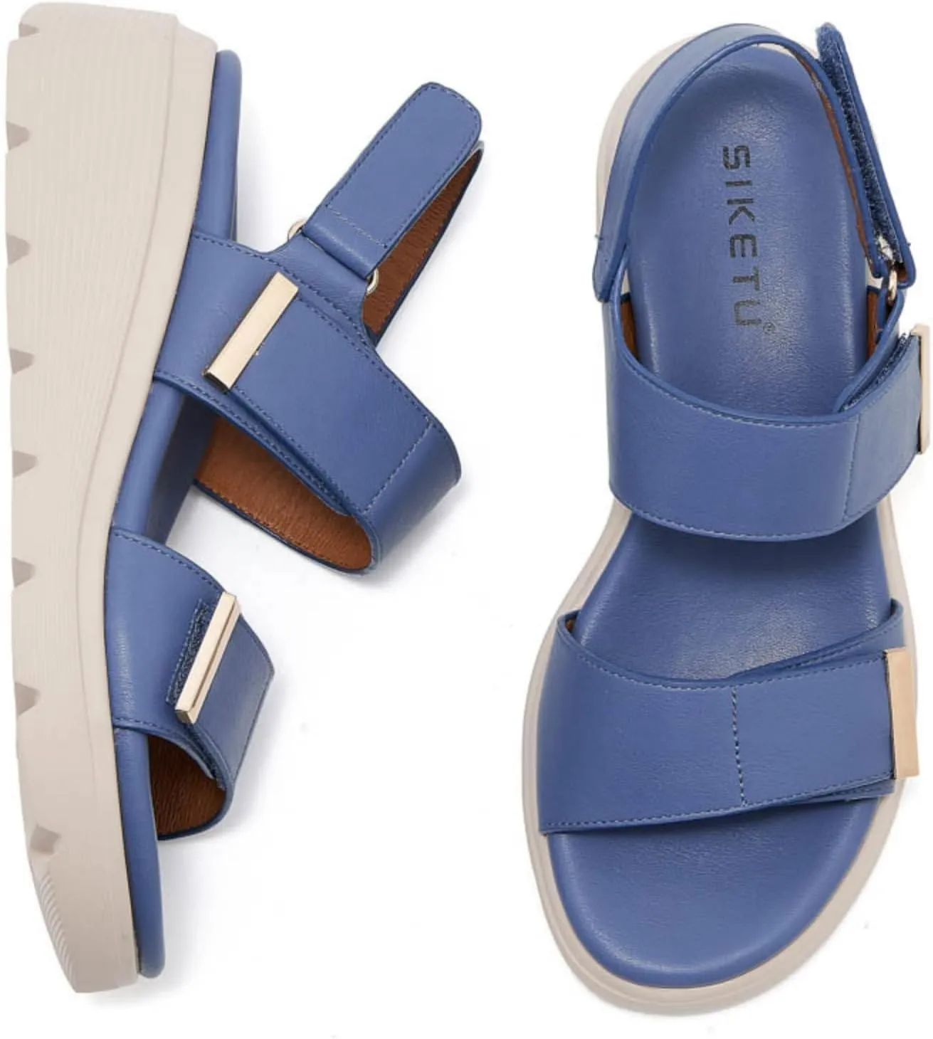 Walking Sandals Women,Athletic Platform Sandalias, Arch Support Hiking Sandals Summer Flatform Casualsandal