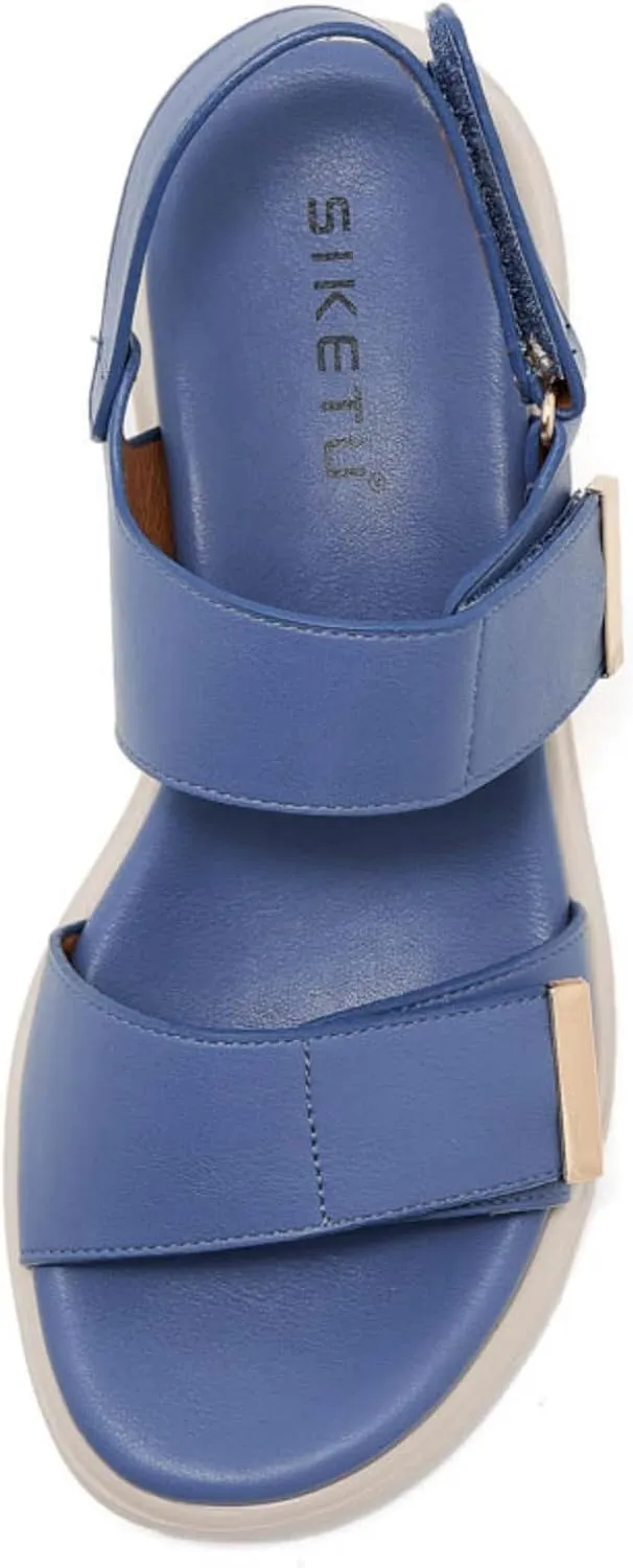 Walking Sandals Women,Athletic Platform Sandalias, Arch Support Hiking Sandals Summer Flatform Casualsandal