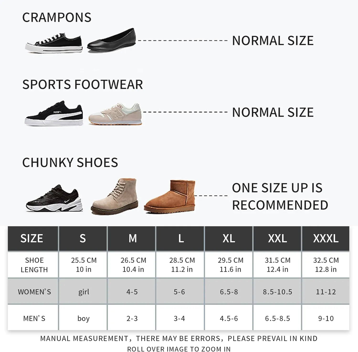 Waterproof Rain Shoe Covers Rubber Shoe Boot Covers Not-Slip Reusable Rain Shoe Protectors Galoshes Overshoes for Man and Women Sand Control Rain Snow