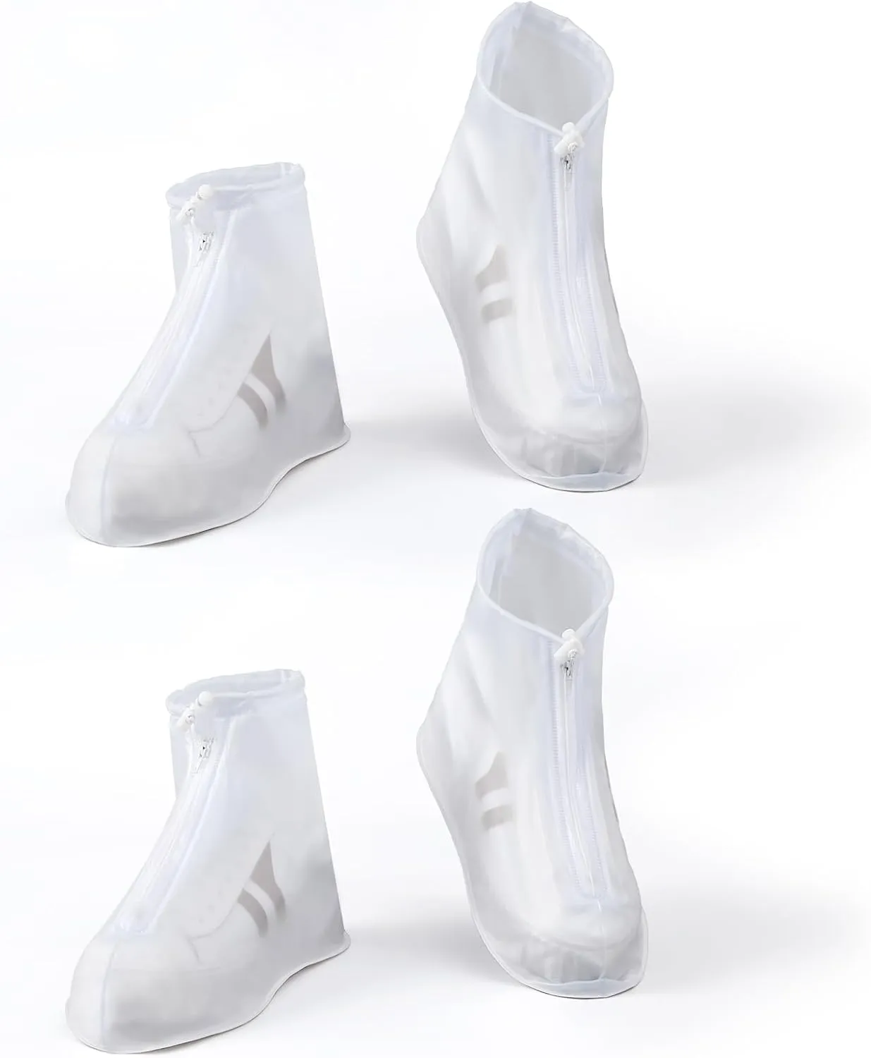 Waterproof Shoe Covers 2 pairs Rain Shoe Covers for Men Women and Children for Outdoor Activities