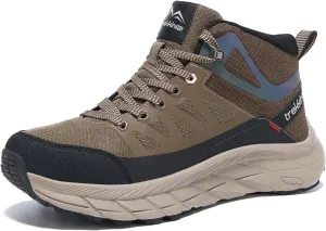 Waterproof Walking Shoes for Men Slip Resistant Outdoor Sneakers Trails Womens Hiking Boots Ankle High Relaxed Fit Lightweight Casual Hunting Workout Shoes