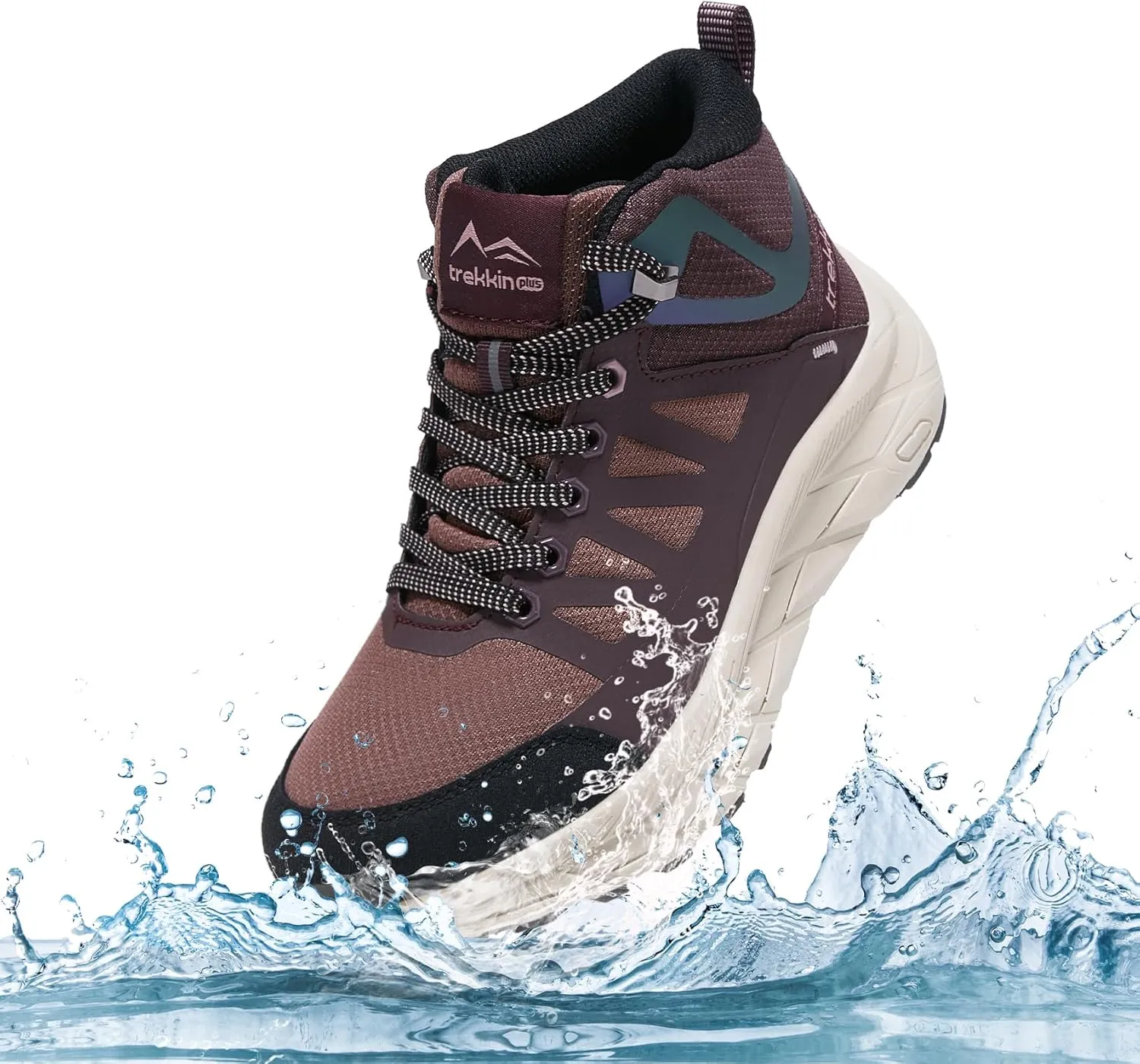 Waterproof Walking Shoes for Men Slip Resistant Outdoor Sneakers Trails Womens Hiking Boots Ankle High Relaxed Fit Lightweight Casual Hunting Workout Shoes