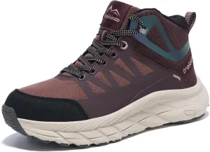 Waterproof Walking Shoes for Men Slip Resistant Outdoor Sneakers Trails Womens Hiking Boots Ankle High Relaxed Fit Lightweight Casual Hunting Workout Shoes