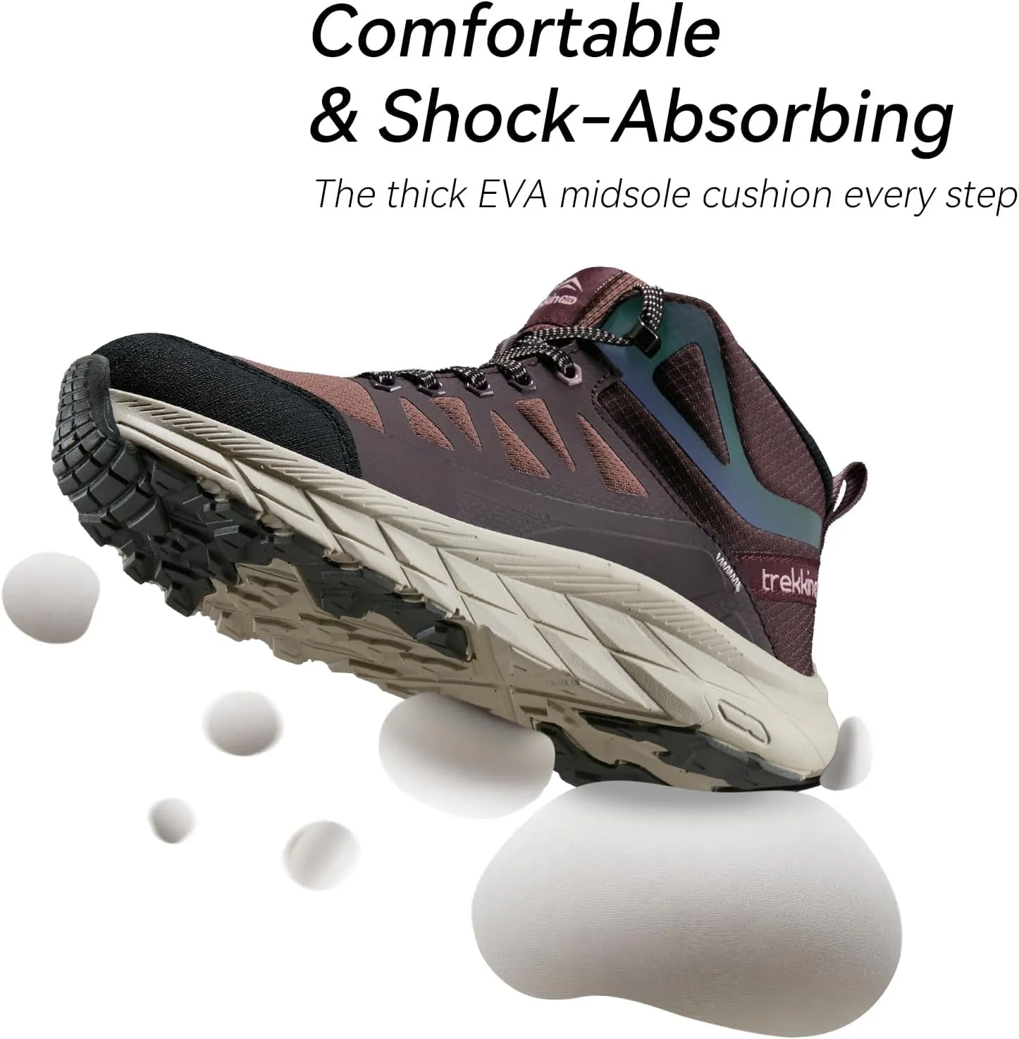 Waterproof Walking Shoes for Men Slip Resistant Outdoor Sneakers Trails Womens Hiking Boots Ankle High Relaxed Fit Lightweight Casual Hunting Workout Shoes