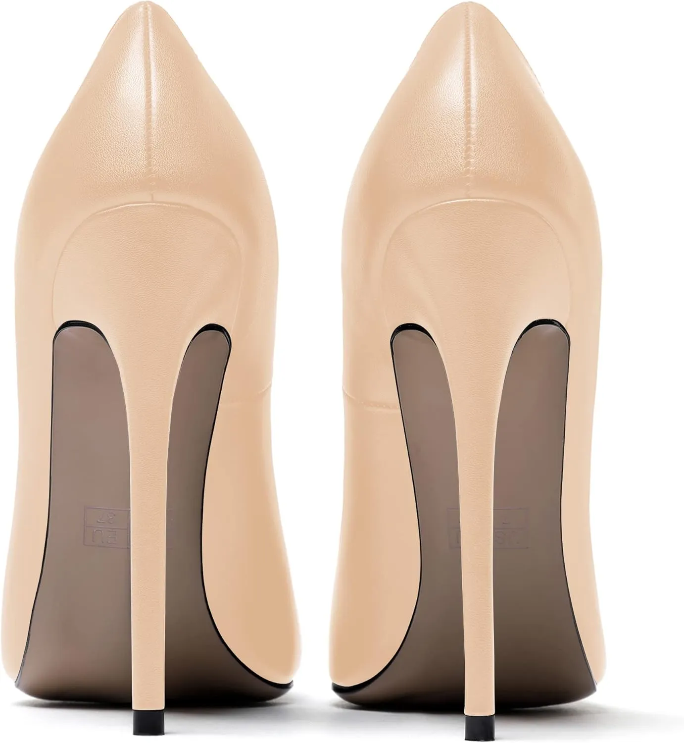 WAYDERNS Women's Evening Pointed Toe Matte Slip On Dress Stiletto High Heel Pumps Shoes 4.7 Inch