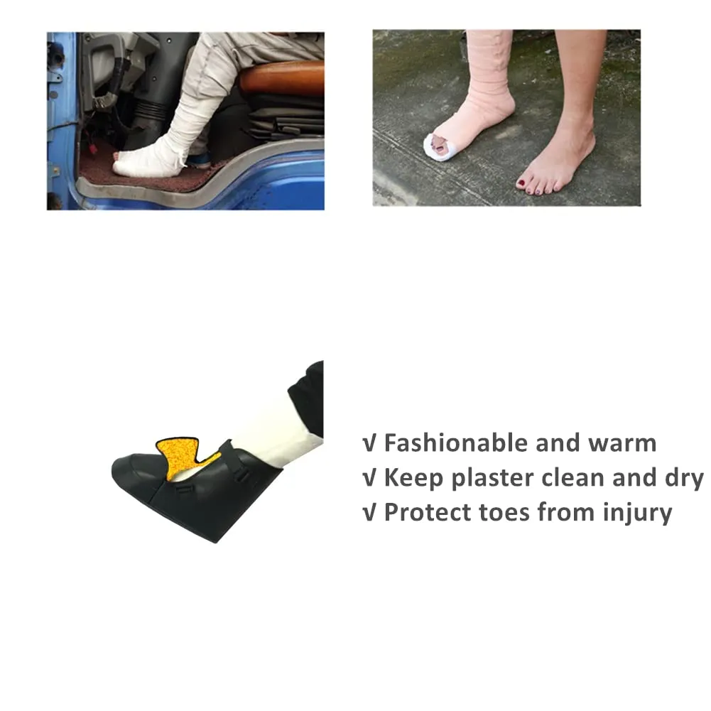 WEEOATAR Adjustable Post-op Shoe,Medical Boot with Magic Sticker Easy to Wear,Recovery Shoe for Post-surgery,Broken Foot or Toe,Stress Fractures,Bunions or Hammer Toe for Left or Right Foot(Thick,M)