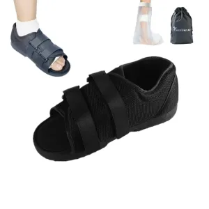 WEEOATAR Adjustable Post-op Shoe,Medical Walking Shoe with Magic Sticker,Recovery Shoe for Post-surgery,Broken Foot or Toe,Stress Fractures,Bunions,or Hammer Toe for Left or Right Foot(WS)