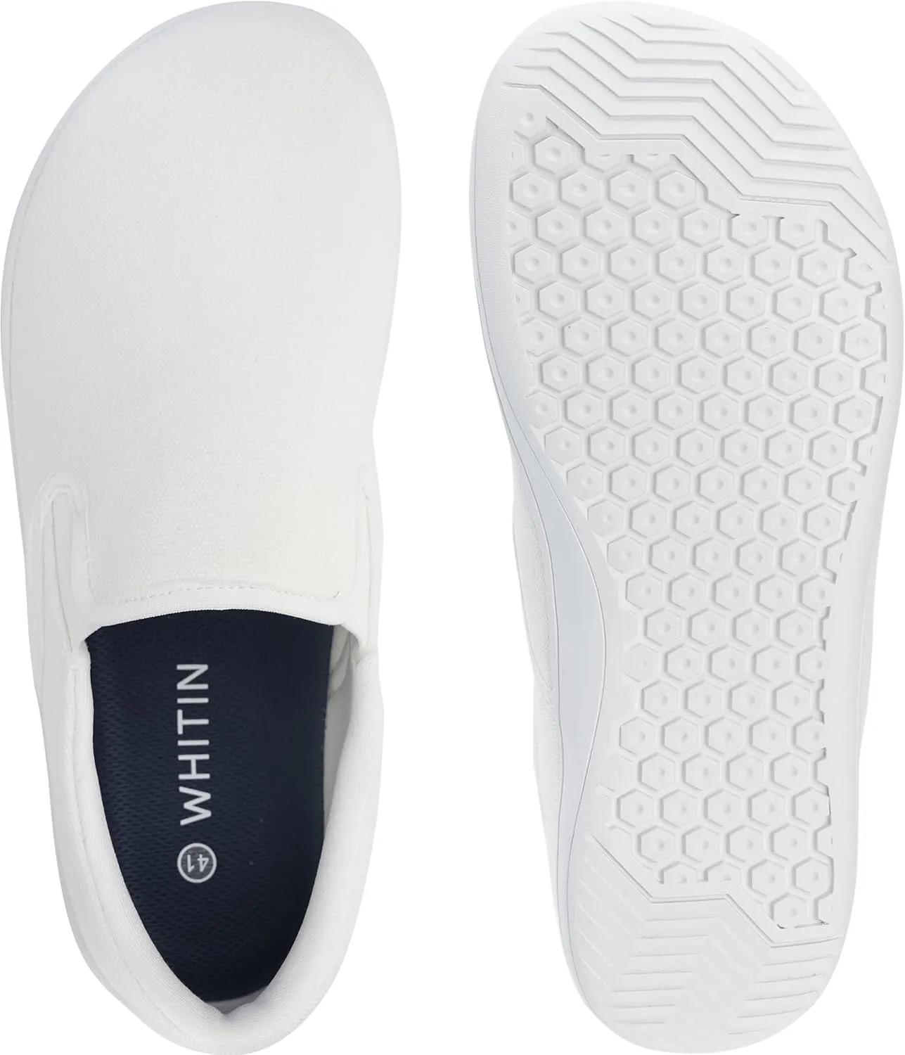 WHITIN Men's Wide Slip on Barefoot Shoes | Minimalist Sneakers | Zero Drop