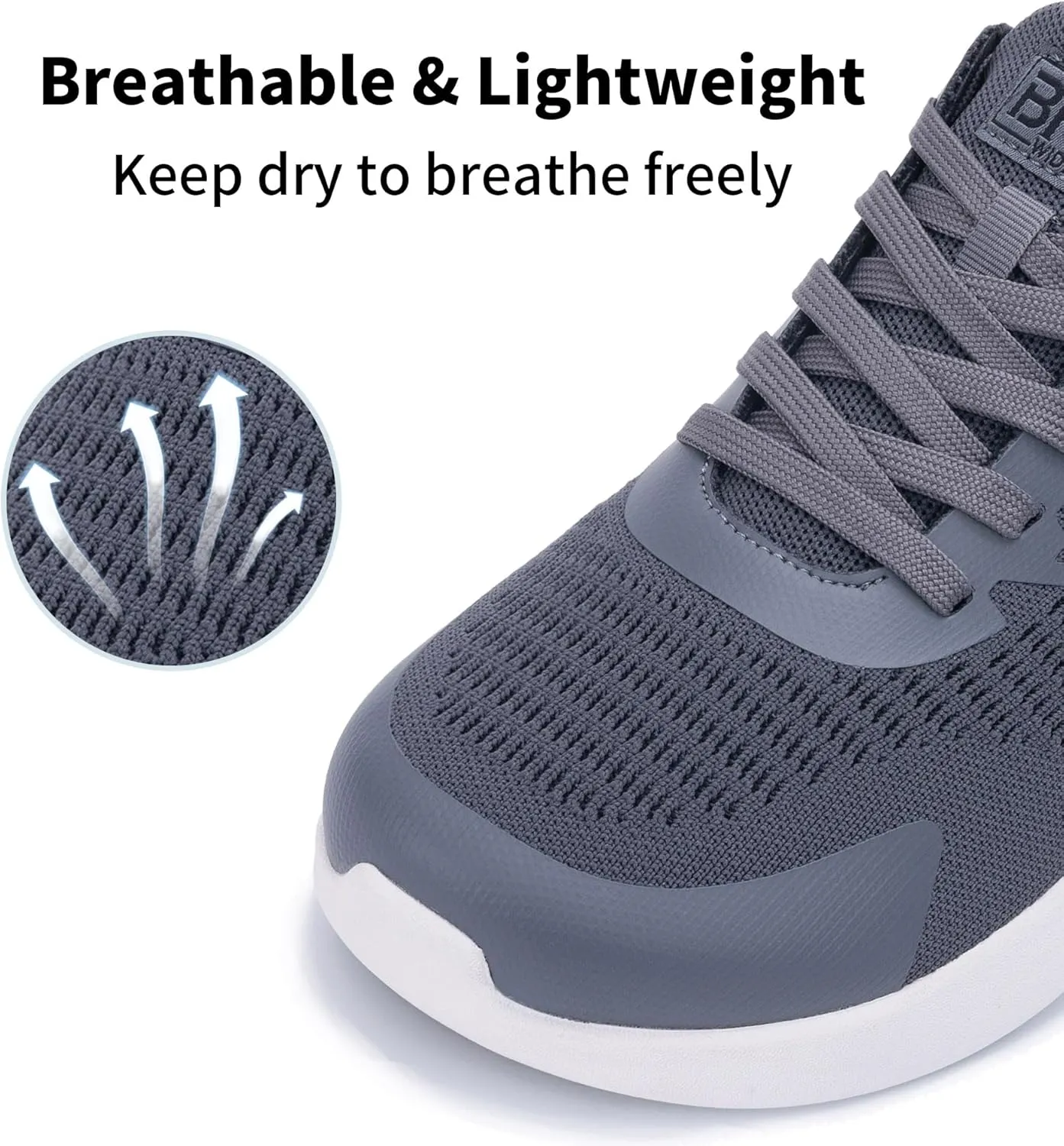 Wide Toe Box Mens Slip On Walking Shoes with Arch Support Casual Dress Shoes Fashion Tennis Sneaker for Business Work Ourdoors Size 7-12