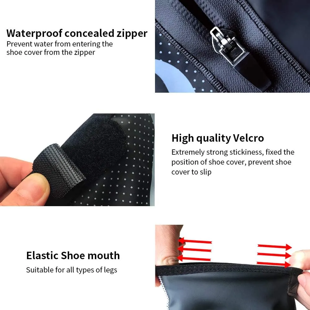 Winter Warm Bike Shoes Cover Thermal Cycling Shoe Covers Waterproof Shoescover for Men Women, Road MTB Bicycle Overshoes