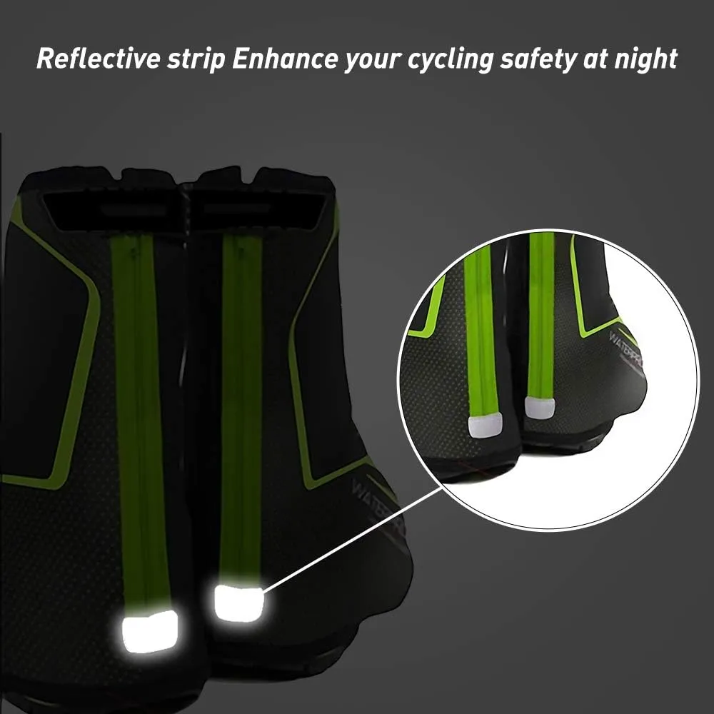 Winter Warm Bike Shoes Cover Thermal Cycling Shoe Covers Waterproof Shoescover for Men Women, Road MTB Bicycle Overshoes