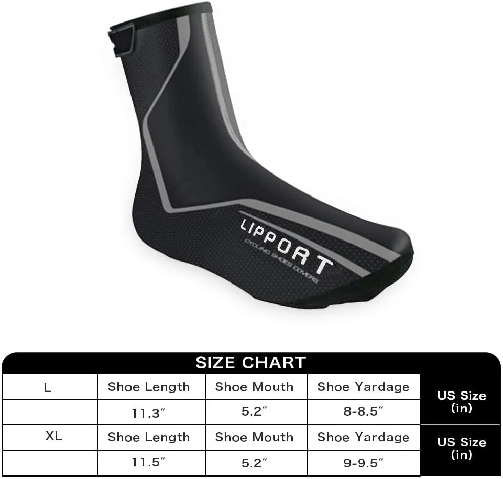 Winter Warm Bike Shoes Cover Thermal Cycling Shoe Covers Waterproof Shoescover for Men Women, Road MTB Bicycle Overshoes
