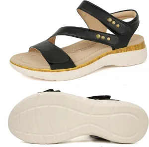 Women Comfortable Arch Support Sandals Cushioned Walking Sandals