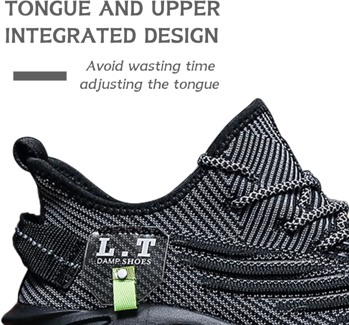 Women Running Shoes Slip On Sneakers Breathable Non-Slip Cushioned Sports Shoes for All-Day Comfort Walking Fitness Jogging with Lightweight EVA Elastic Sole