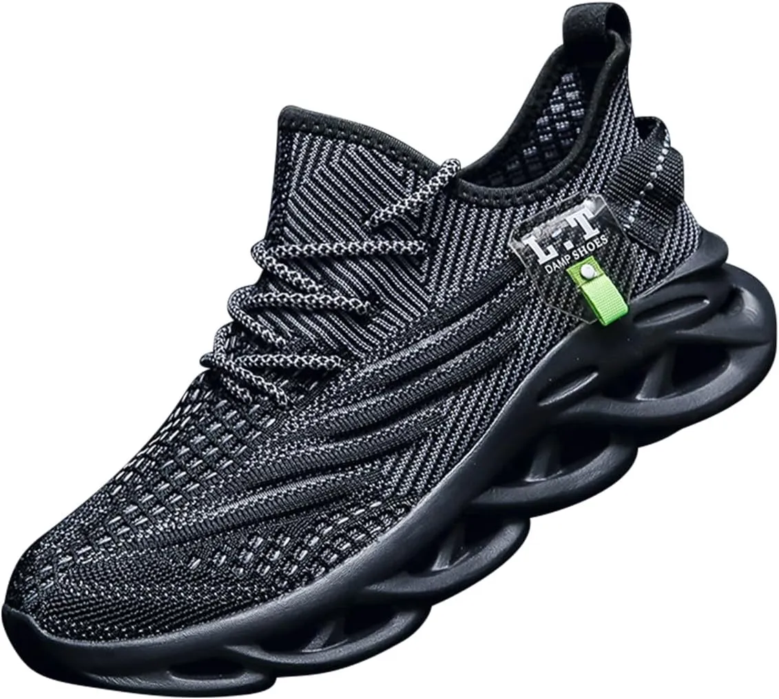 Women Running Shoes Slip On Sneakers Breathable Non-Slip Cushioned Sports Shoes for All-Day Comfort Walking Fitness Jogging with Lightweight EVA Elastic Sole