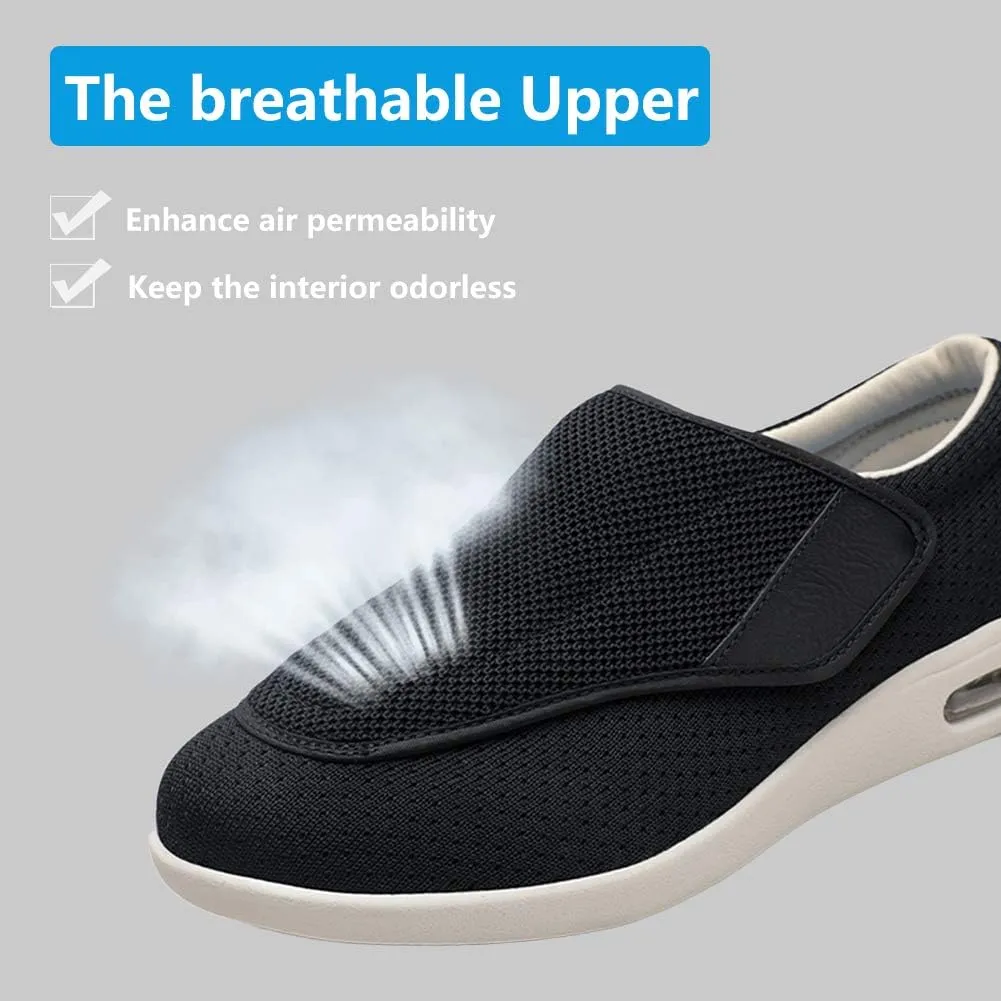 Women's Adjustable Diabetic Shoes Pain Relief Easy to Slip On Wide Widths Slippers Orthopedic with Removable Memory Foam Insoles Lightweight for Seniors Swollen Feet