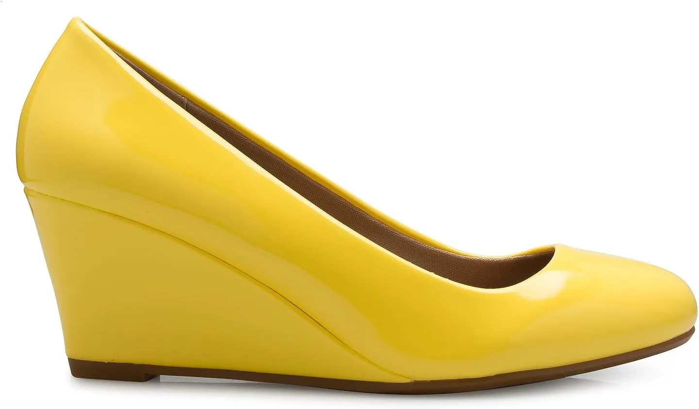 Women's Adorable Low Wedge Heel Shoe - Easy Low Pumps - Basic Slip On, Comfort