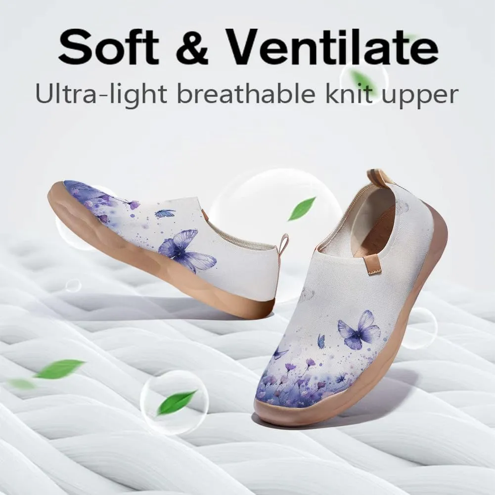 Women's Art Travel Shoes Slip On Casual Cozy Loafers Lightweight Comfort Fashion Sneaker