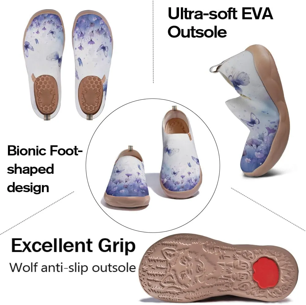 Women's Art Travel Shoes Slip On Casual Cozy Loafers Lightweight Comfort Fashion Sneaker