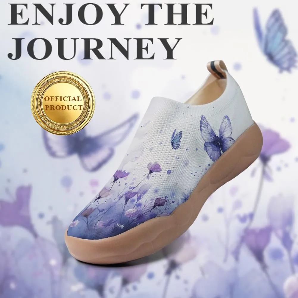 Women's Art Travel Shoes Slip On Casual Cozy Loafers Lightweight Comfort Fashion Sneaker