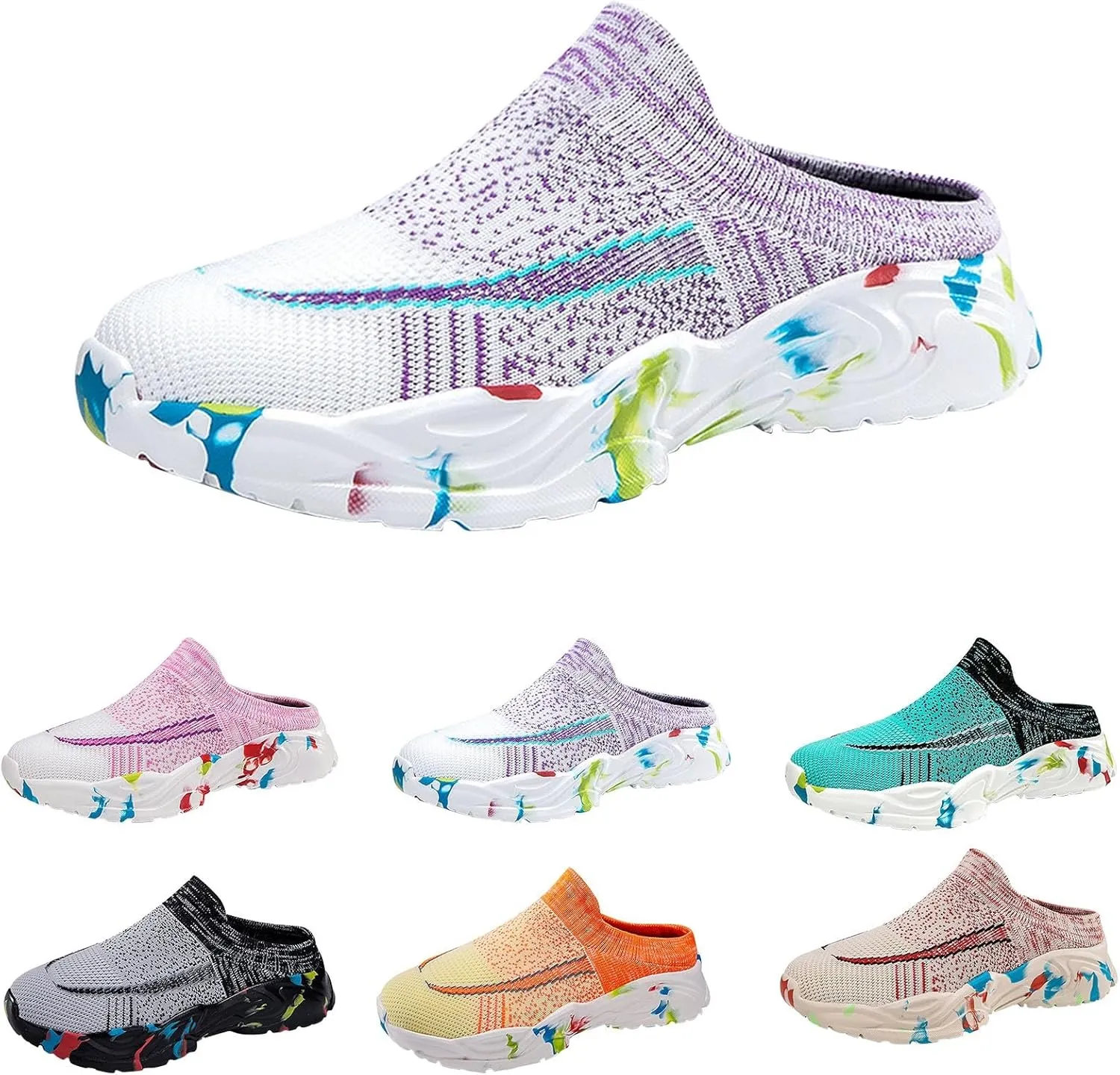 Womens Breathable Mesh Walking Mules Sneakers Mens Casual Shoes Cute Men's Casual Shoes Men's Fashion Sneakers Brown Tennis Shoe Loafers Dress Shoe