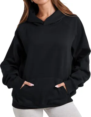 Womens Camo Hoodies Maple Leaf Print Oversized Hooded Sweatshirt Fleece Pullover Sweatshirts Long Sleeve with Pocket