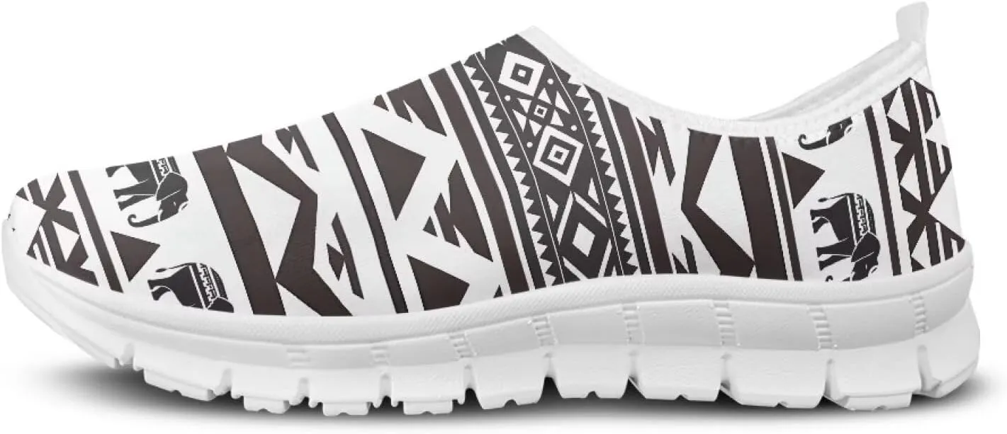 Women's Fashion Sneakers Slip On Walking Loafers Travel Shoes（White Sole）