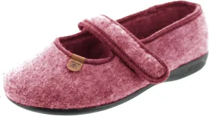 Womens Felt Closed Toe Mary Jane Slippers