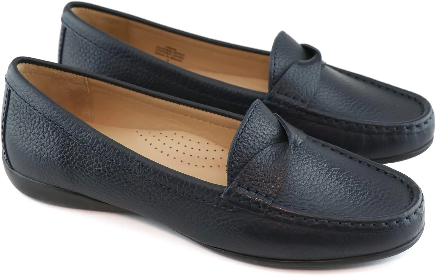 Women's Genuine Leather Casual Comfort Slip on Loafers