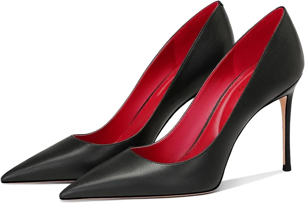 Women's High Heel Pumps Elegant Stiletto Heels with Cushioned Insole for Party and Office Comfortable Slip-On Design Ideal for Formal and Casual Occasions