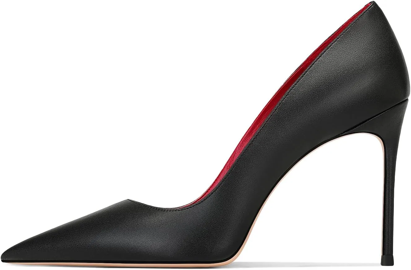 Women's High Heel Pumps Elegant Stiletto Heels with Cushioned Insole for Party and Office Comfortable Slip-On Design Ideal for Formal and Casual Occasions