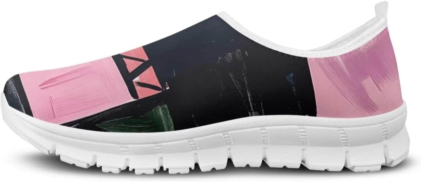 Women's Hiking Exercise Running Sneaker Casual Cozy Low-Top Yoga Workout Shoes Non-Slip Slip-On Lightweight Sneaker for Women US 5.5-11.5