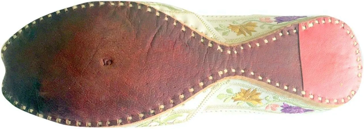Women's Leather Khussa Flat Shoes