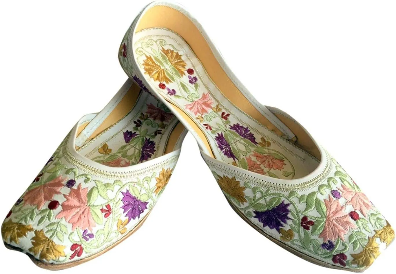 Women's Leather Khussa Flat Shoes