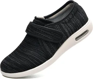 Women's Lightweight Diabetic Shoes Elderly Shoes Breathable Wide Walking Shoes Foot Swollen Shoes Non-Slip widening