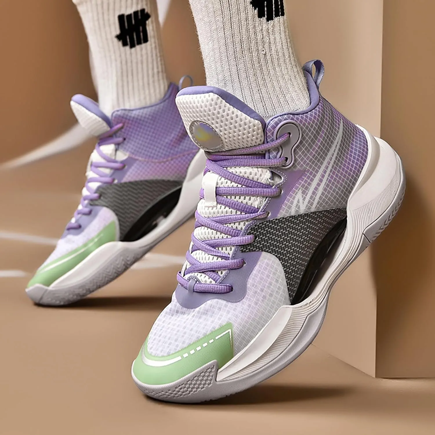Womens Mens Basketball Shoes Fashion Athletic Sneakers Breathable Leightweight Non Slip High Top Outdoor Sport Shoe