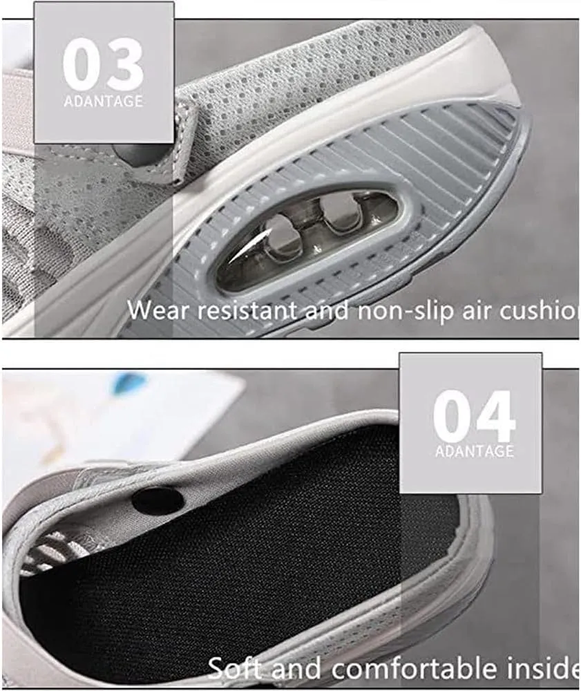 Women's Orthopedic Clogs with Air Cushion Support, Slip on Lightweight Beach Shoes Outdoor Slippers Walking Shoes
