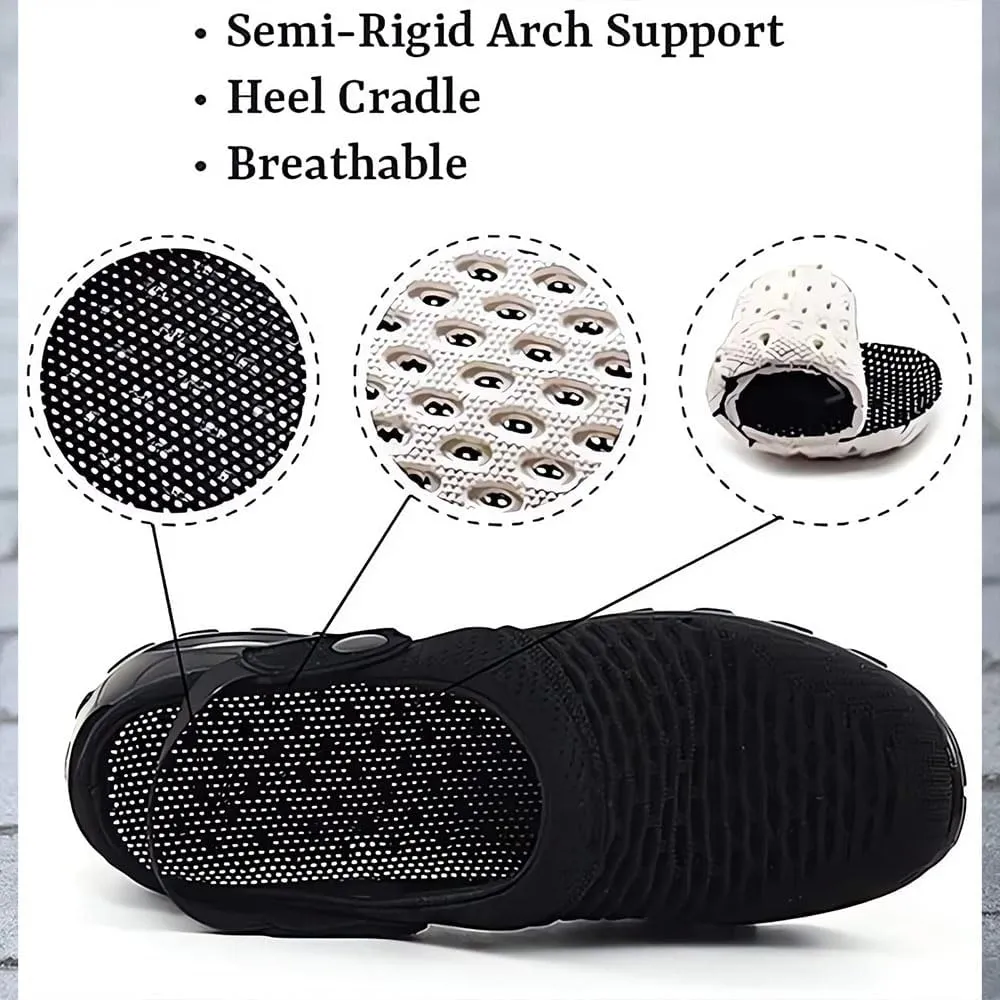 Women's Orthopedic Clogs with Air Cushion Support, Slip on Lightweight Beach Shoes Outdoor Slippers Walking Shoes