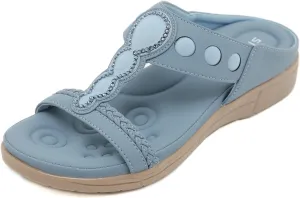 Womens Sandals Summer Bohemian Flat Sandals Dressy Casual Beach Sandal