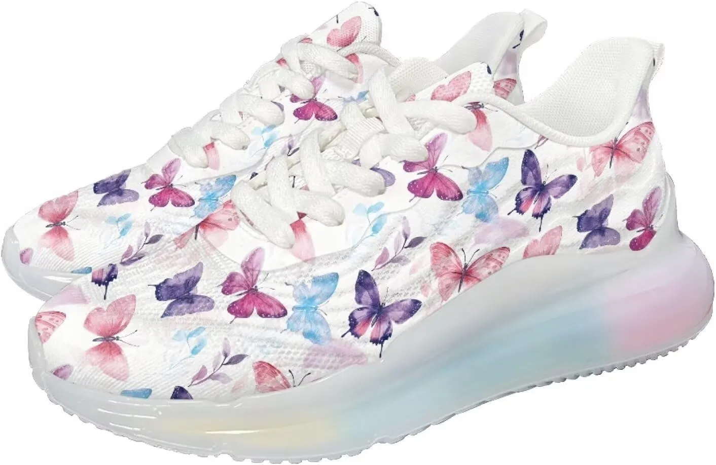 Women's Shoes Breathable Cozy Lightweight Footwear Running Sneaker Anti-Skid Air Cushion Walking Shoes Women US 6-11
