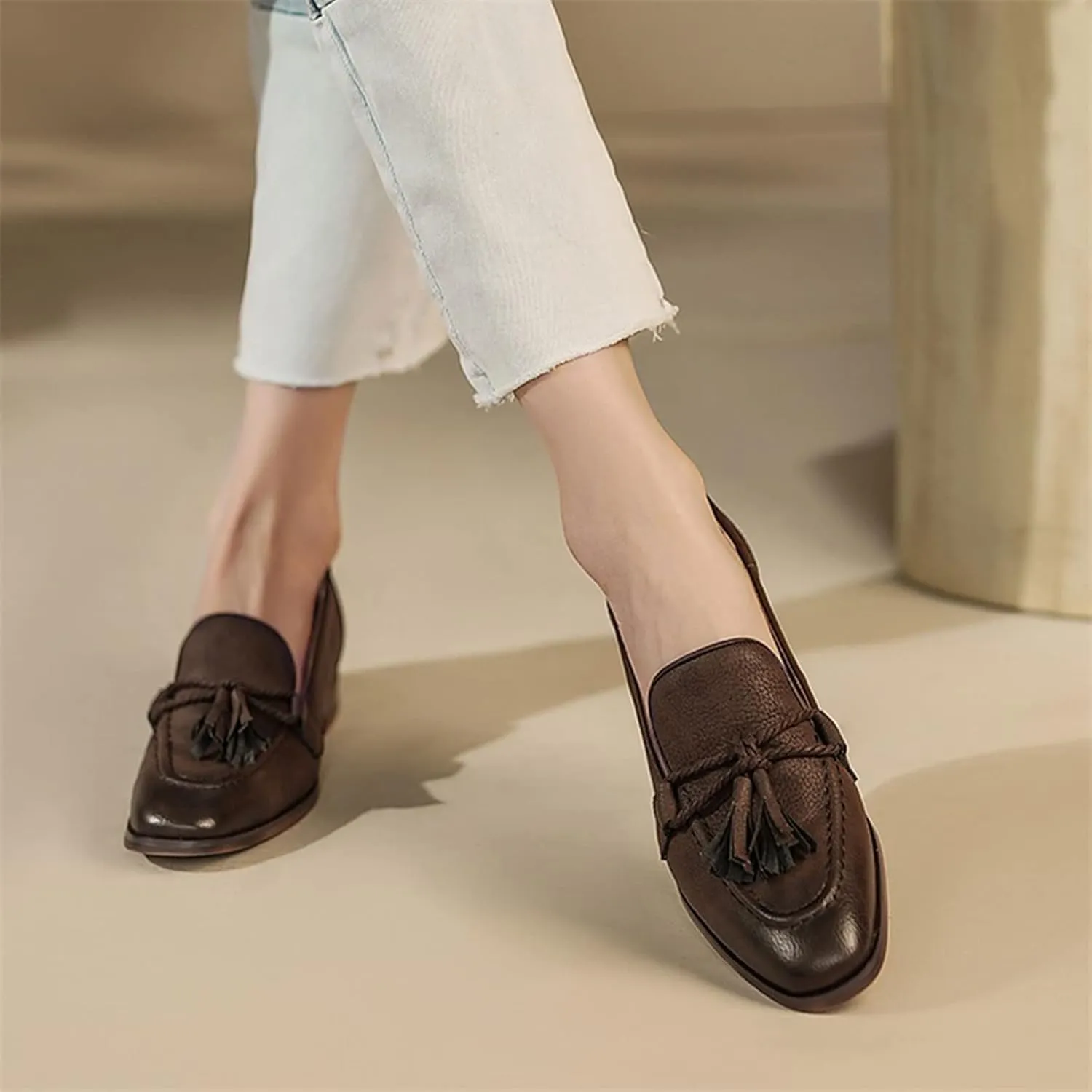Womens Shoes Women's Casual Shoes Flat Shoes Tassel Women's Shoes
