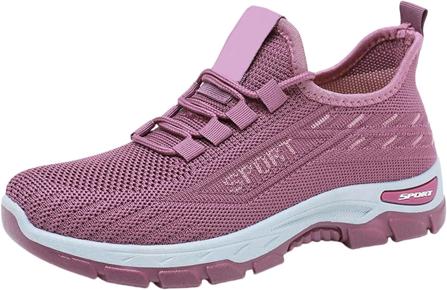 Womens Slip On Sneakers Non Slip Gym Workout Shoes Breathable Mesh Walking Sneakers Lightweight Tennis Fashion Sneaker Sports Workout Gym Shoes for Running Air Cushion Road Running Shoe
