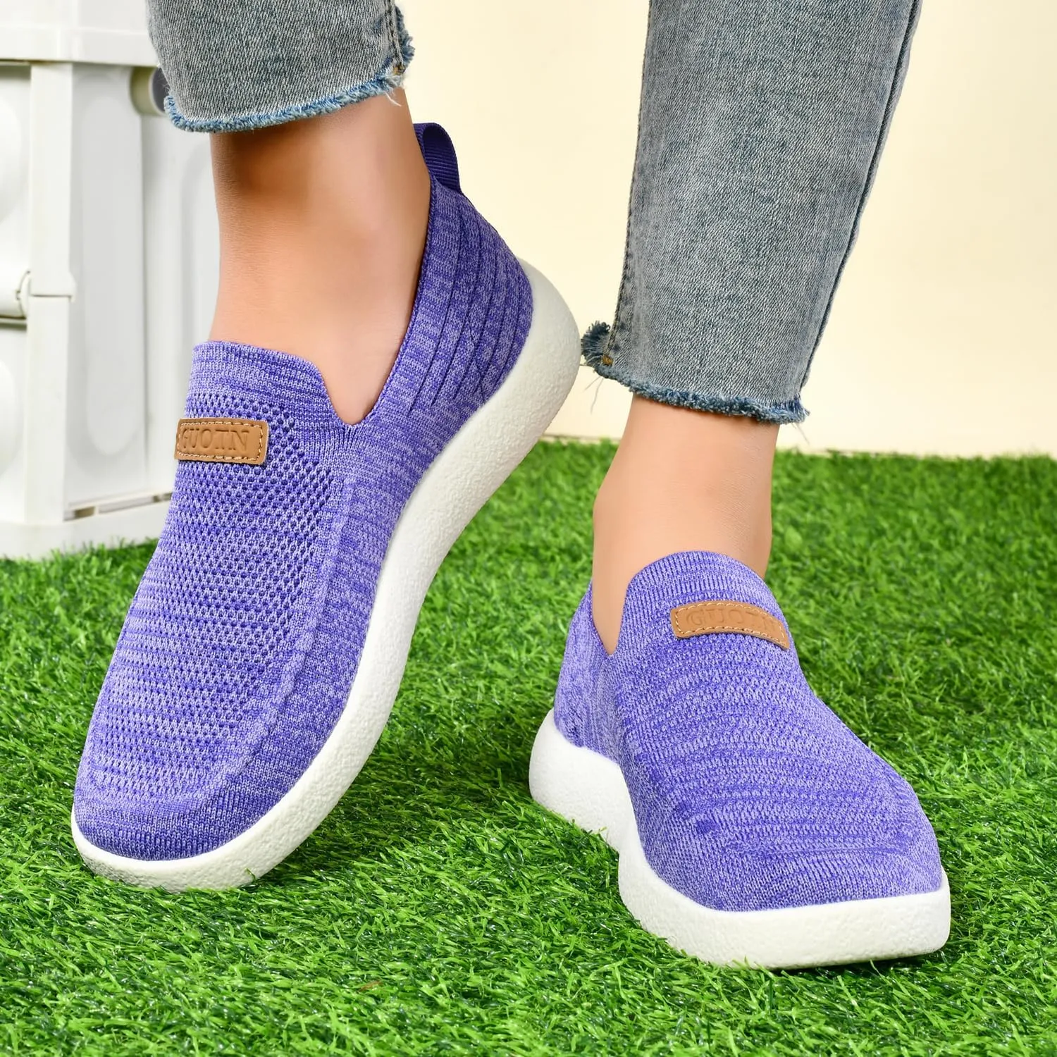 Women's Slip Ons Lightweight Comfortable Loafers for Women Casual Deck Shoes Breathable Outdoor Walking Shoes