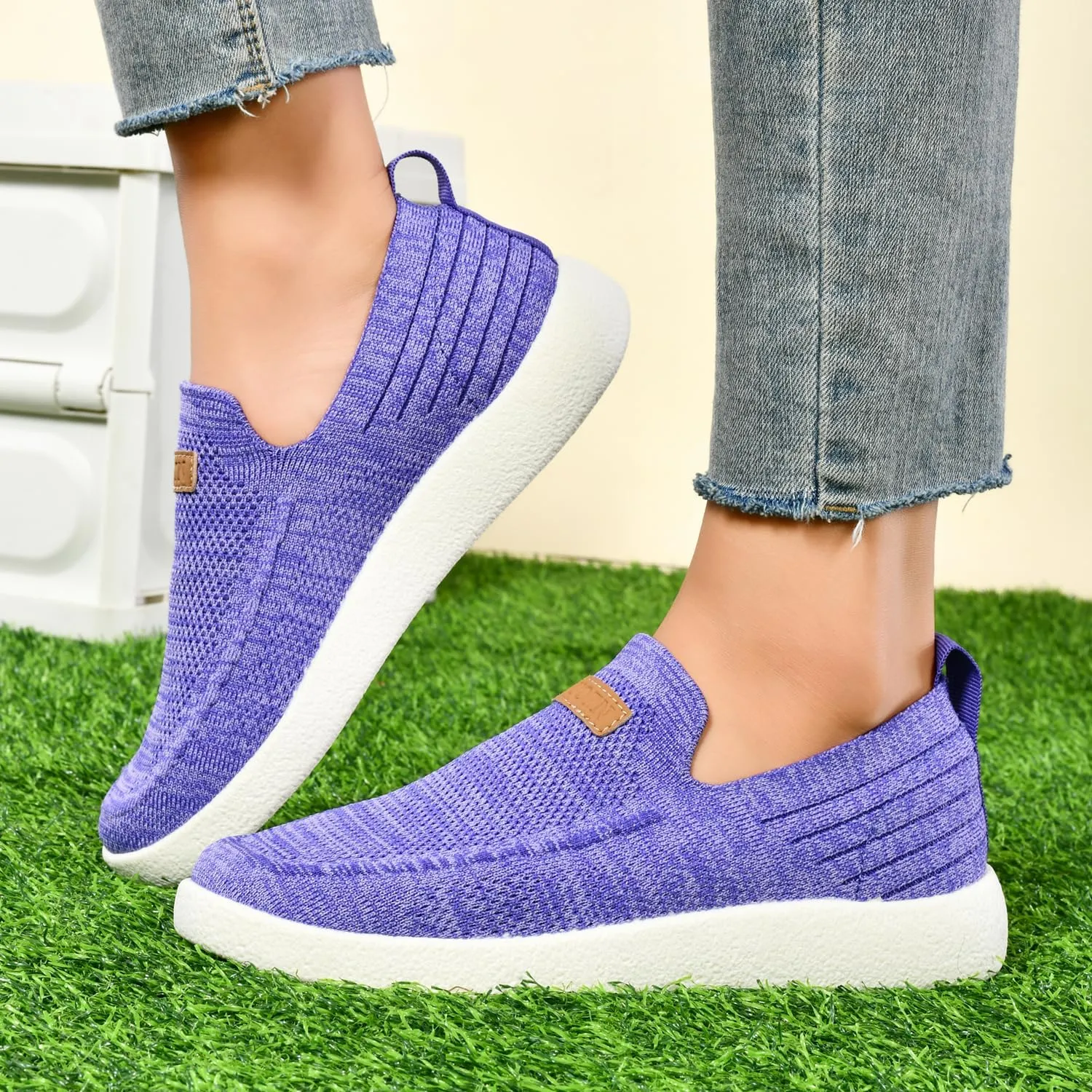 Women's Slip Ons Lightweight Comfortable Loafers for Women Casual Deck Shoes Breathable Outdoor Walking Shoes