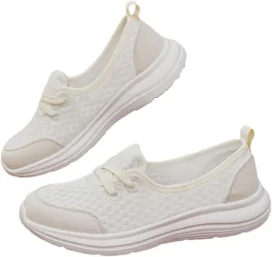 Women's Soft Sole Mesh Comfort Orthopedic Shoes, Slip-On Comfort Sneakers with Arch Support