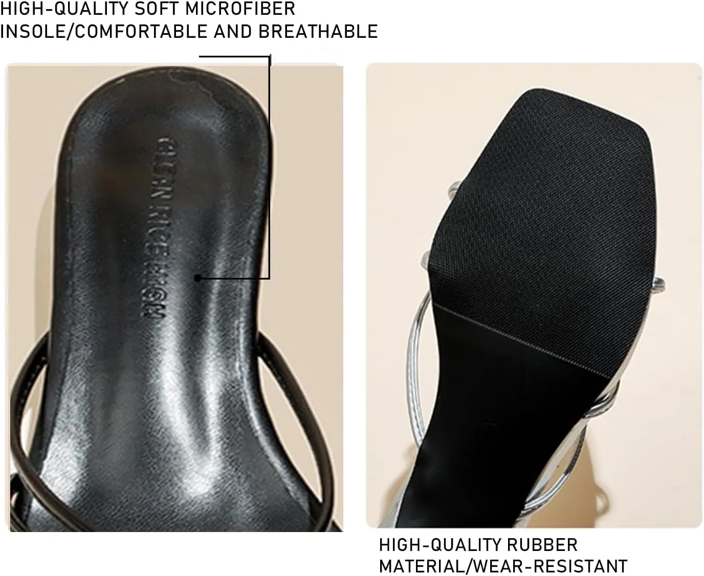 Women'S Strappy Square Toe Kitten Heel Sandals Fashion Knot Design Summer Open Toe Slip-On Low Heel Mule Sandals Prom Party Work